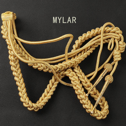 Épaulettes à franges et aiguillette dorées – Ensemble de cérémonie Bullion