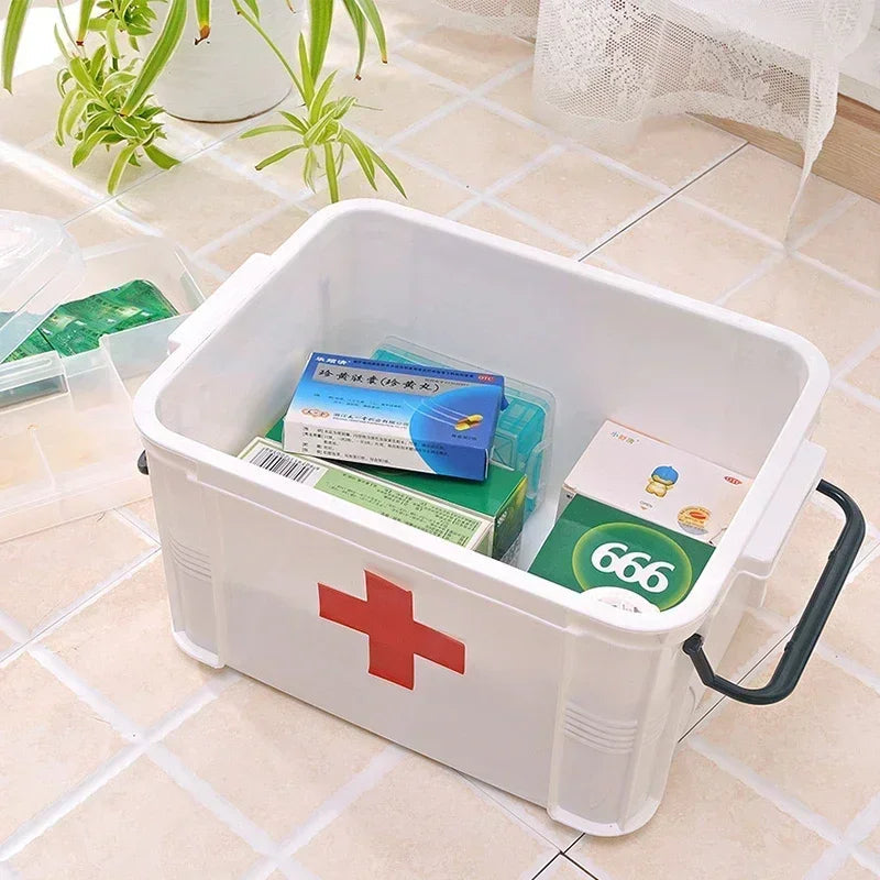 Boîte de Rangement Médicale à Double Couches – Portable et Résistante Ma boutique