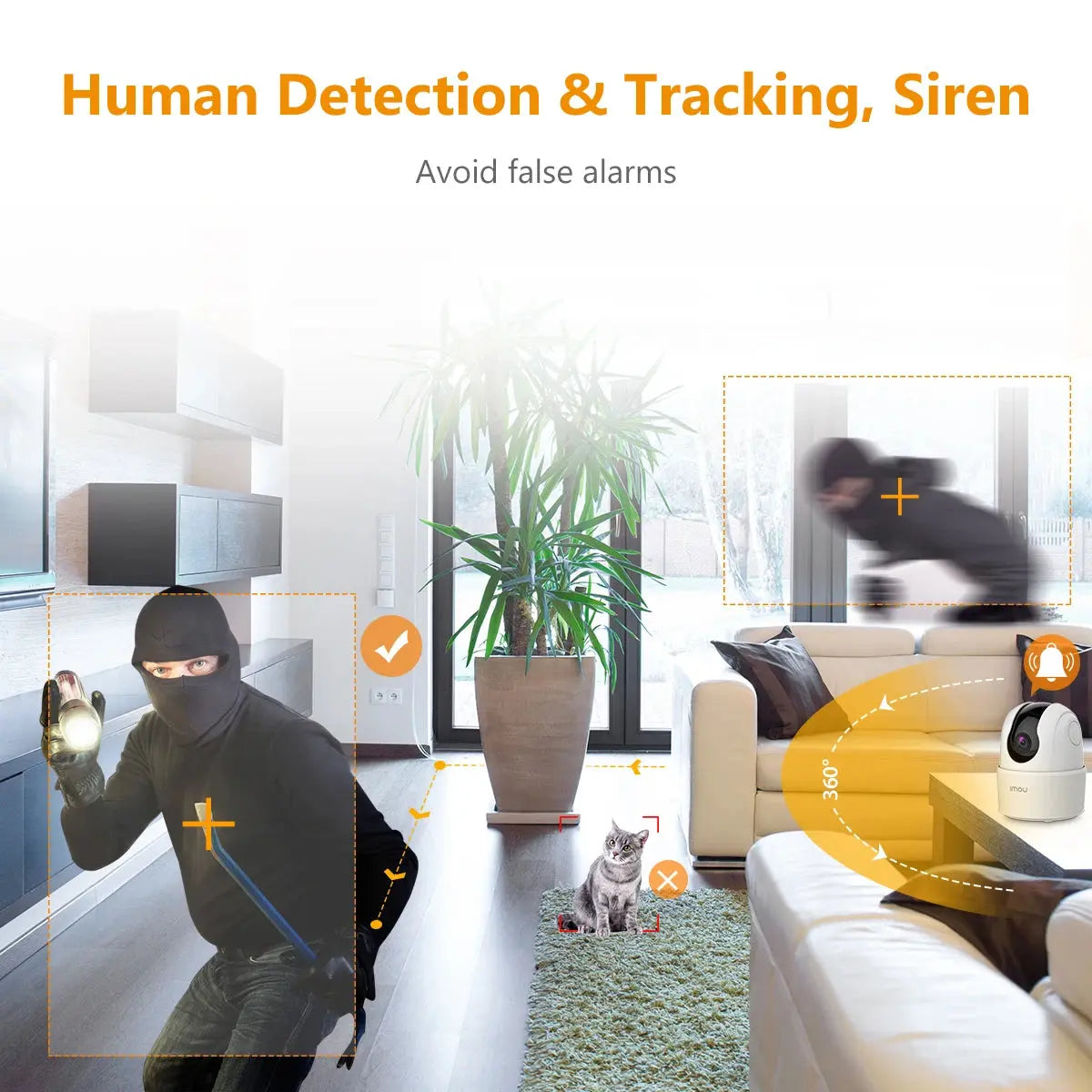 IMOU Ranger 2C 2MP – Caméra de Surveillance WiFi Intérieure à 360° | Babyphone | Détection Humaine | Audio Bidirectionnel | Vision Nocturne Ma boutique