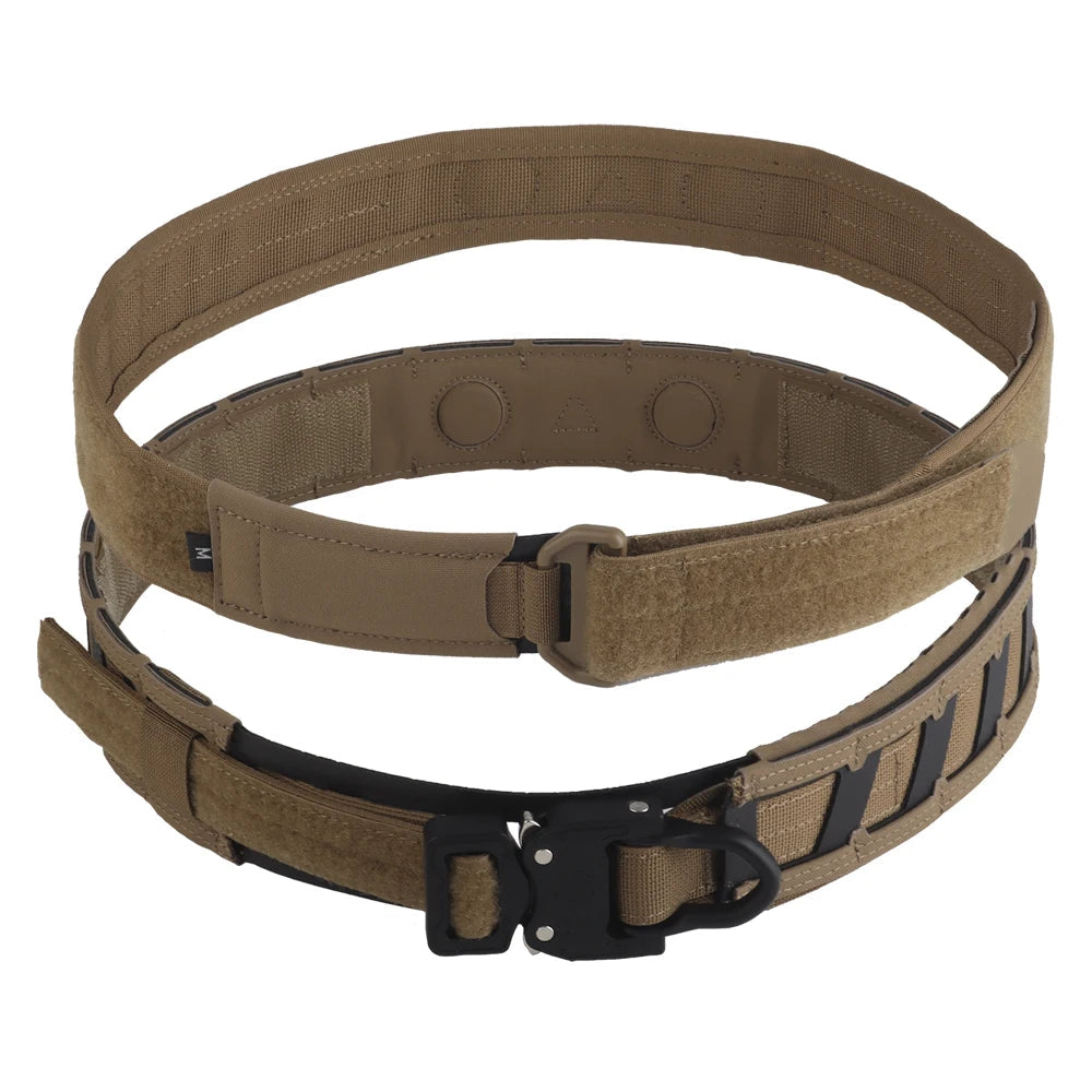 Ceinture Tactique Double Couche avec Boucle Métallique Cobra et Système MOLLE - Ceinture de Combat Soft avec Positionnement Magnétique BLACKBEARD OUTDOOR INDUSTRIES