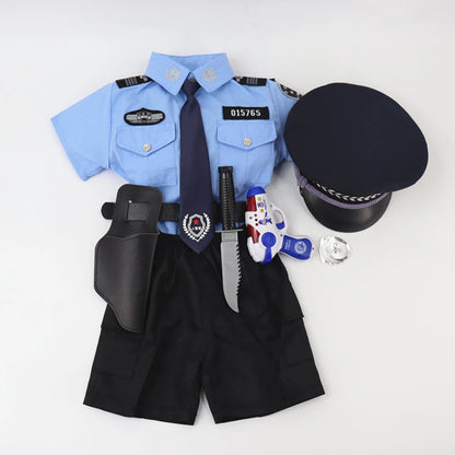 Ensemble Policier Enfant Été – Tenue Police Garçon Spectacle & Jeu de Rôle - BLACKBEARD OUTDOOR INDUSTRIES