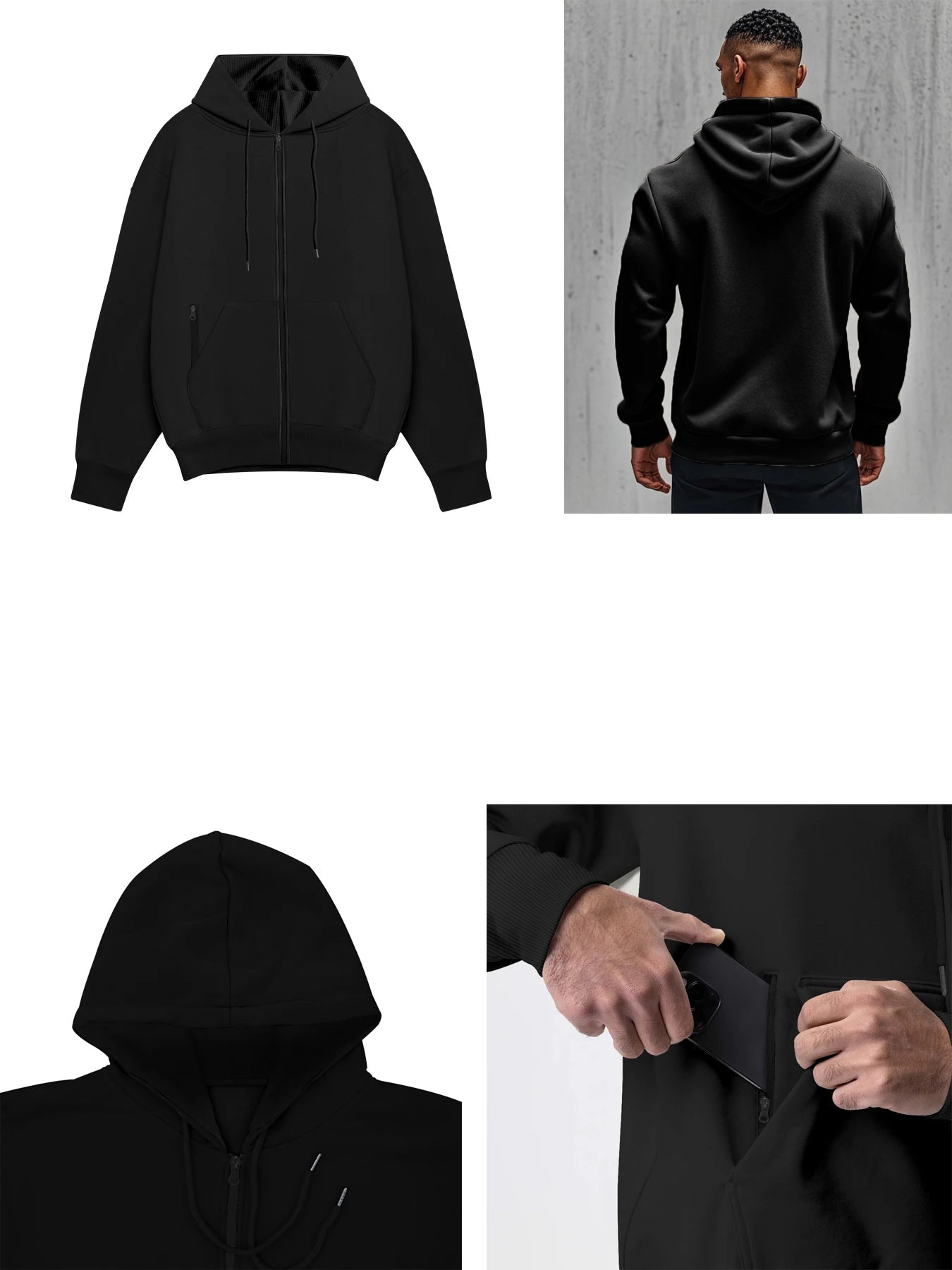 Sweatshirt à Capuche Zippé pour Homme – Confort et Chaleur BLACKBEARD OUTDOOR INDUSTRIES