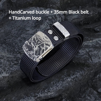 Ceinture Tactique en Nylon avec Boucle Automatique en Titane Pur (35/38 mm) Ma boutique