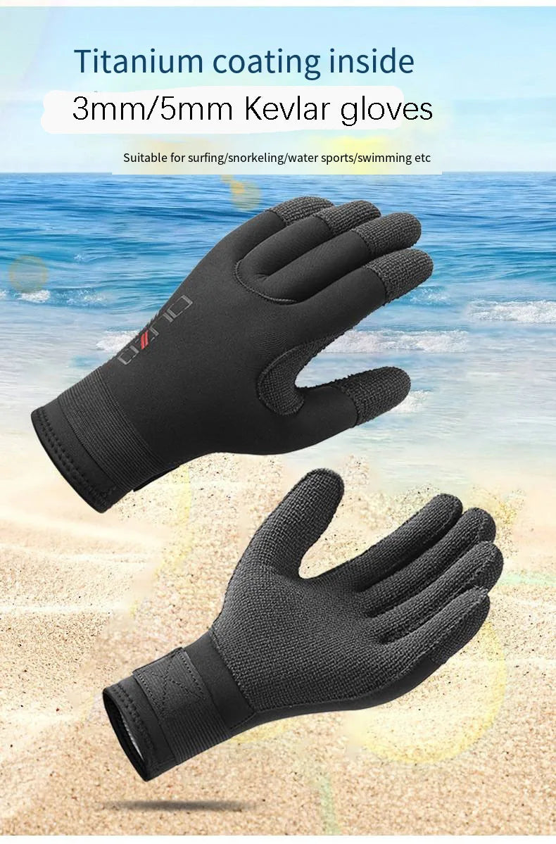 3mm/5mm gants de plongée kevlar YTYIN Ma boutique