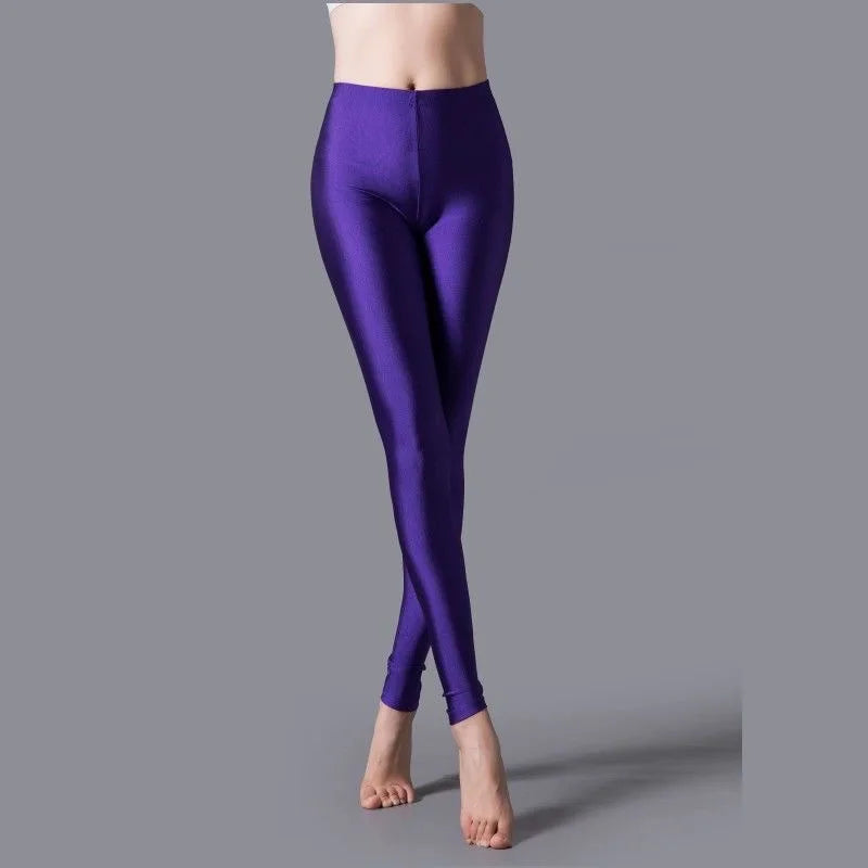 Leggings Skinny Élastiques Femme - Pantalon Crayon Slim Taille Plus, Brillant, Idéal pour Yoga et Activités Sportives - BLACKBEARD OUTDOOR INDUSTRIES