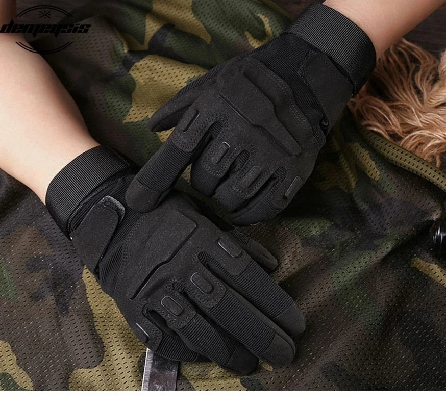Gants Tactiques Plein Doigt – Antidérapants pour Sports Outdoor, Airsoft, Paintball, Cyclisme - BLACKBEARD OUTDOOR INDUSTRIES