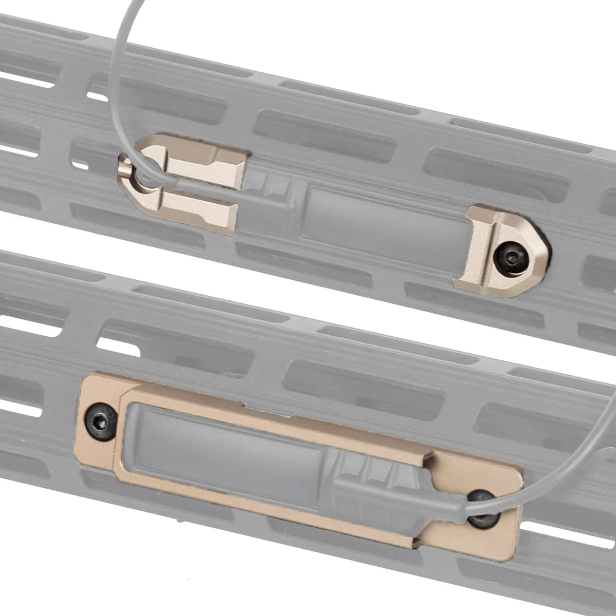 Interrupteur à Plaque de Pression pour Lampe Scout – Montage Rail M-LOK / KeyMod / Picatinny – Compatible SF M600 / M300 - BLACKBEARD OUTDOOR INDUSTRIES