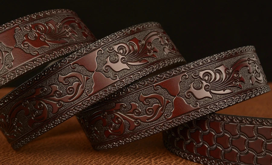 Ceinture en Cuir Véritable SupSindy - Luxe avec Boucle Métallique Ma boutique