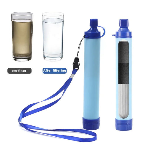 Filtre à Eau Portable Survie – Paille Purificateur 4 Étapes 0,01 Micron UPF