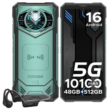 Smartphone Incassable 5G 10100mAh 512Go Android 16 DOOGEE S200