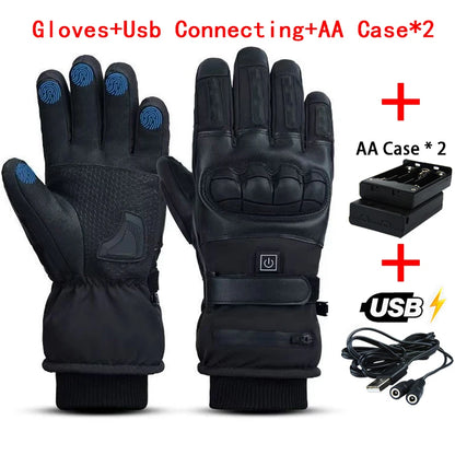 Gants tactiques chauffants hiver, imperméables et tactiles