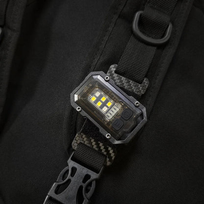 Lampe Tactique EDC - Lampe Mini Portable avec Plaque en Boucle et Crochet, Idéale pour Camping, Randonnée et Sécurité BLACKBEARD OUTDOOR INDUSTRIES