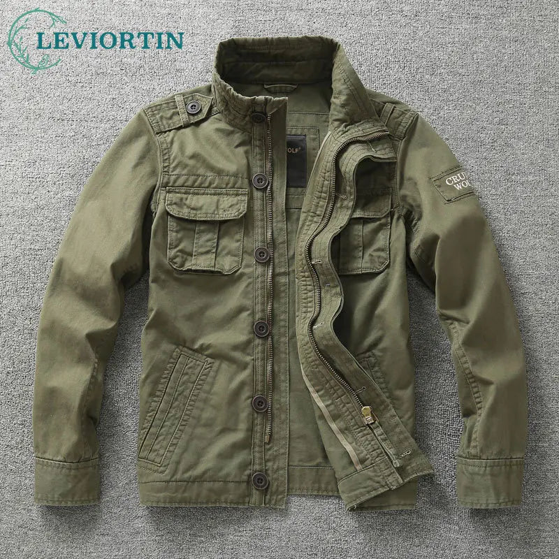 Veste Cargo Militaire Camouflage Homme — Coton Lourd, Col Montant, Multi-Poches | Workwear & Outdoor | S à XXXL - BLACKBEARD OUTDOOR INDUSTRIES