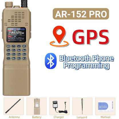 Radio Baofeng AR-152 Pro GPS 12 000 mAh, PRC-152 pour Airsoft et Survie