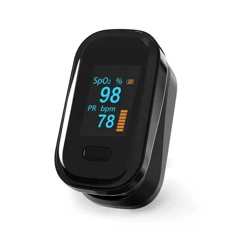 Oxymètre de Pouls Doigt OLED – Saturomètre SpO2 & Fréquence Cardiaque Portable