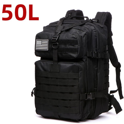 Sac à Dos Tactique MOLLE 25L/50L – Nylon Imperméable, Compatible Laptop | Randonnée, Chasse, Camping