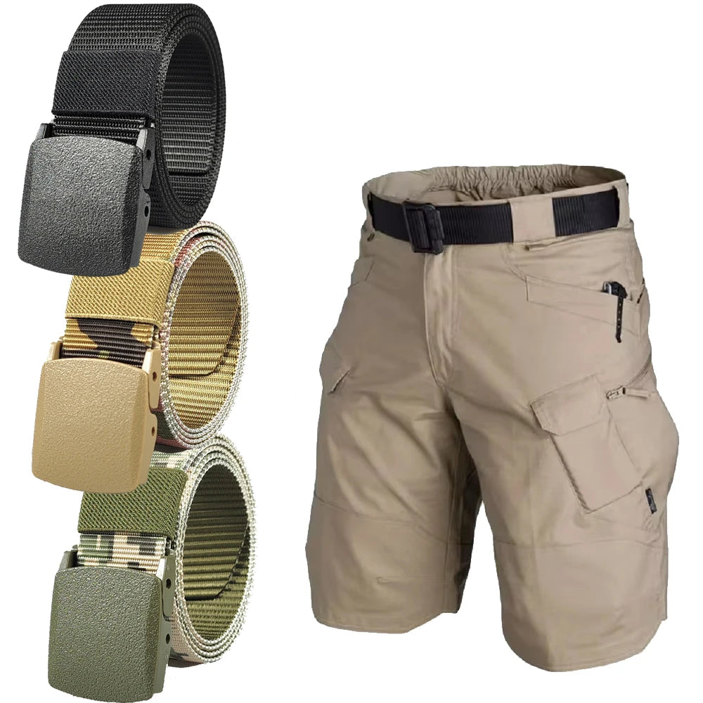 Short Cargo Tactique Homme Été — Randonnée, Camping, Urbain, Multi-Poches, Grande Taille, Imperméable - BLACKBEARD OUTDOOR INDUSTRIES