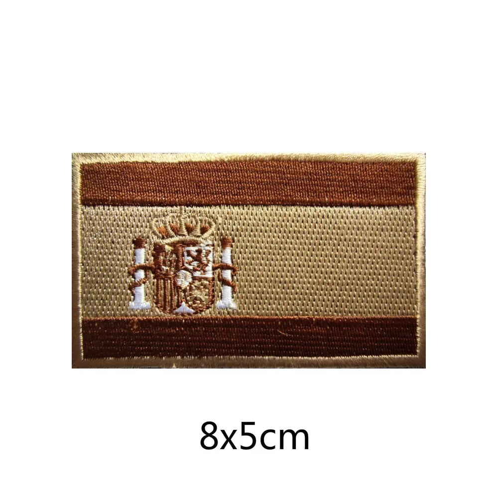 Patch Brodé Drapeau Espagnol – Patch Velcro 3D Écologique, Idéal pour Vêtements, Sacs, Accessoires et DIY - BLACKBEARD OUTDOOR INDUSTRIES