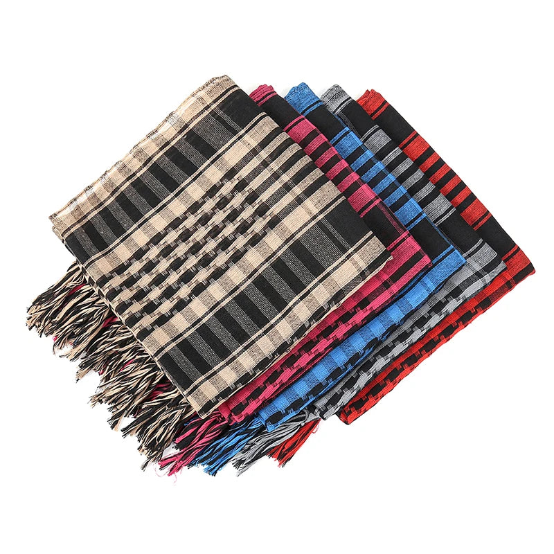 Shemagh Keffiyeh Tactique Désert – Écharpe Tête & Cou Unisexe 98x98 cm Polyester