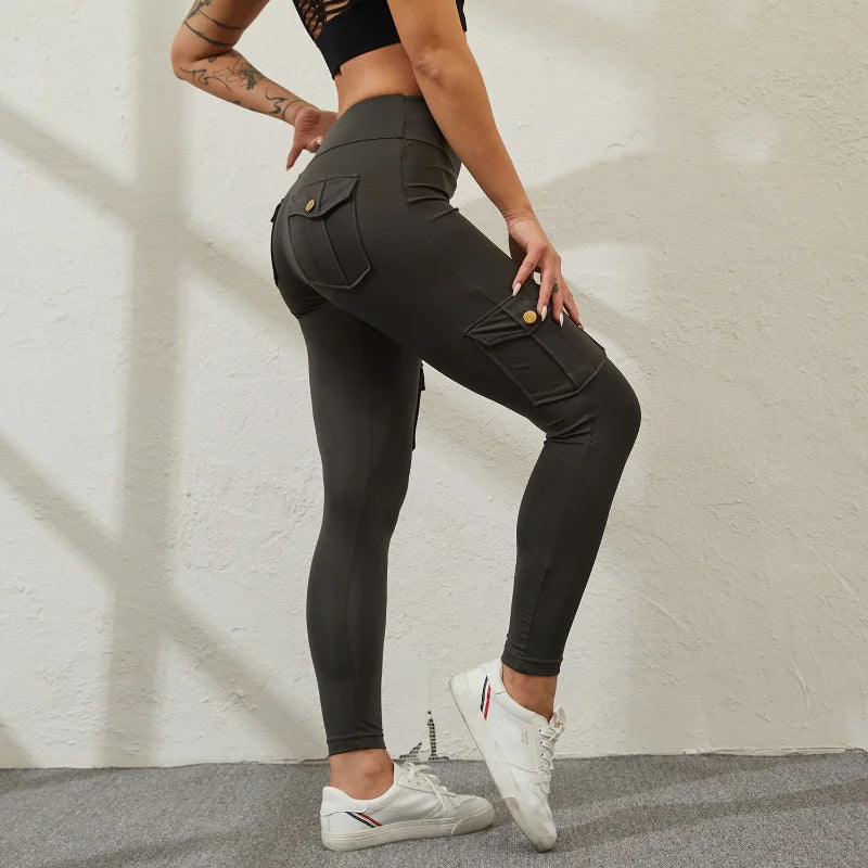 Legging Yoga Femme Sans Coutures Taille Haute – Poche, Gainant, Butt Lift - BLACKBEARD OUTDOOR INDUSTRIES