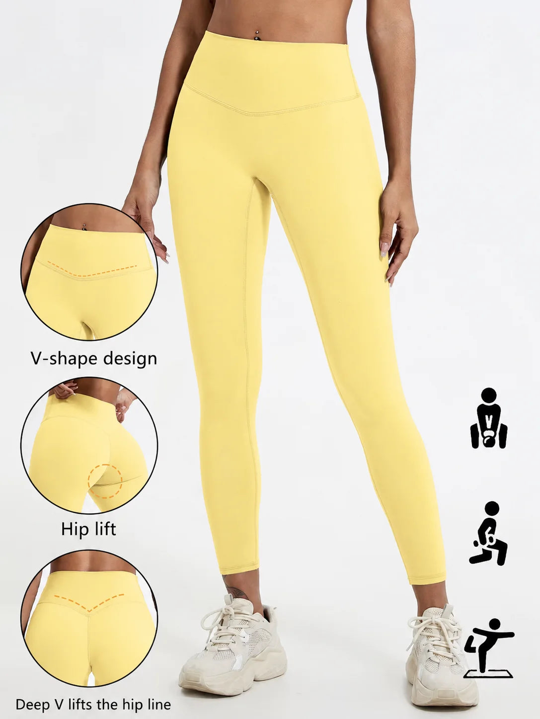 Legging Sport Femme Taille Haute – Gainant, Séchage Rapide, Yoga & Running
