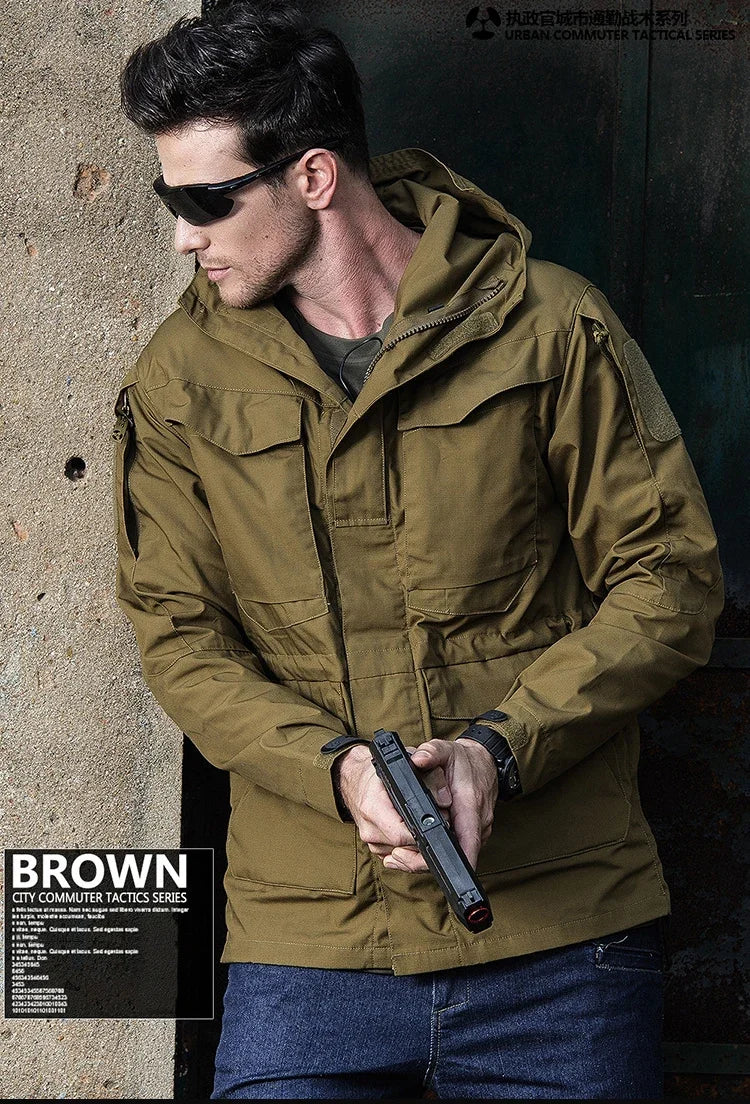Veste Militaire Homme M65 – Tactique & Résistante | Coupe-Vent Imperméable avec Capuche – Style US/UK Army - BLACKBEARD OUTDOOR INDUSTRIES