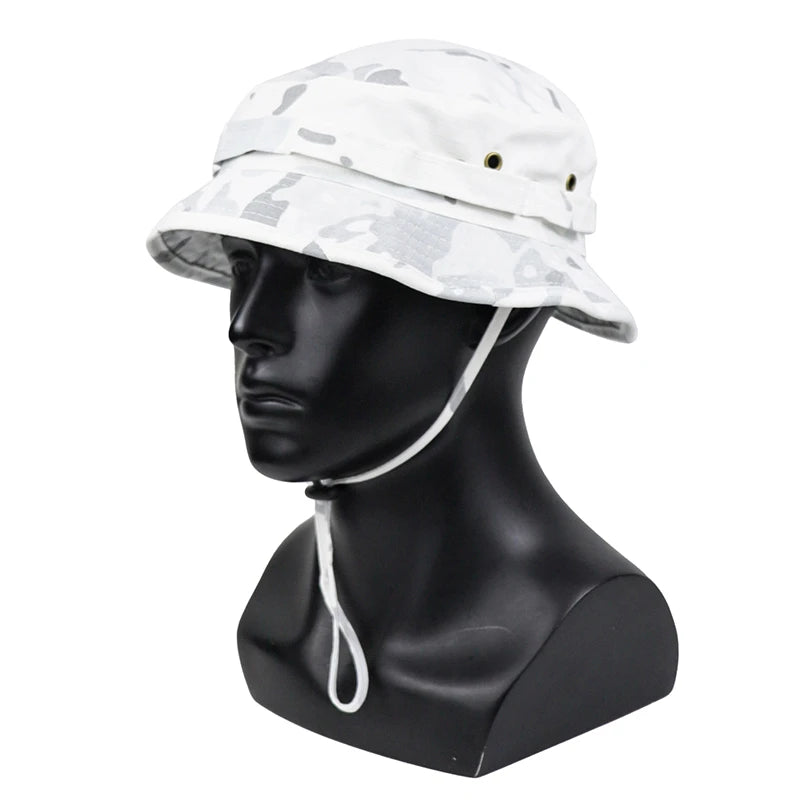Bob Tactique Camouflage + Tour de Cou – Protection Solaire Outdoor Unisexe