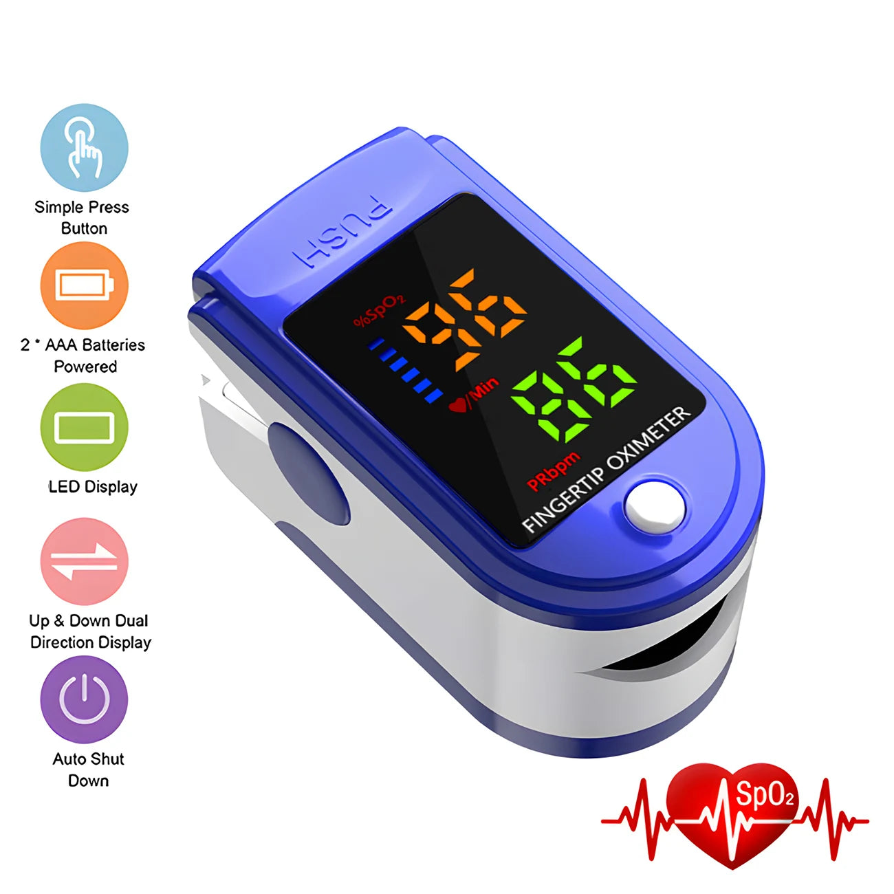 Thermomètre Infrarouge Sans Contact & Oxymètre de Pouls – Mesure Rapide Corps & Surface