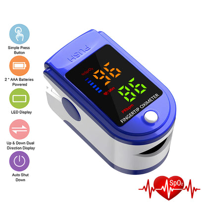 Thermomètre Infrarouge Sans Contact & Oxymètre de Pouls – Mesure Rapide Corps & Surface
