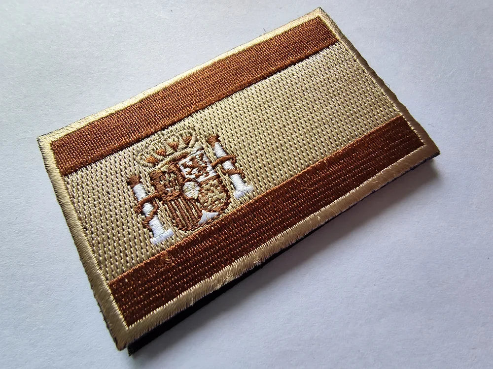 Patch Brodé Drapeau Espagnol – Patch Velcro 3D Écologique, Idéal pour Vêtements, Sacs, Accessoires et DIY - BLACKBEARD OUTDOOR INDUSTRIES