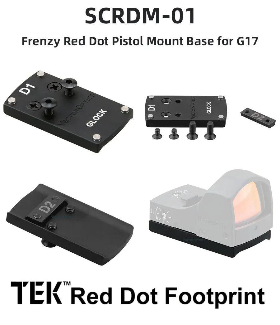 Adaptateur Universel pour Viseur Red Dot Airsoft M2/M4 – Montage sur Pistolet pour Accessoires Tactiques et de Chasse - BLACKBEARD OUTDOOR INDUSTRIES