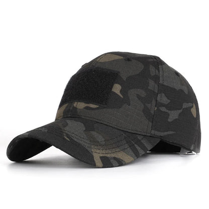 Casquette militaire camouflage tactique avec velcro, réglable