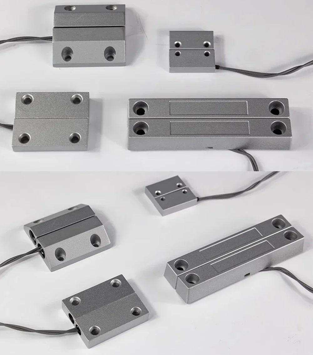 Capteur de Porte NC - Interrupteur Reed Magnétique Filaire en Métal pour Volet Roulant et Système d’Alarme de Sécurité - BLACKBEARD OUTDOOR INDUSTRIES