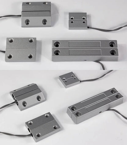 Capteur de Porte NC - Interrupteur Reed Magnétique Filaire en Métal pour Volet Roulant et Système d’Alarme de Sécurité - BLACKBEARD OUTDOOR INDUSTRIES