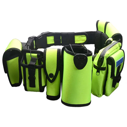 Ceinturon tactique fluo avec sacoche multifonction