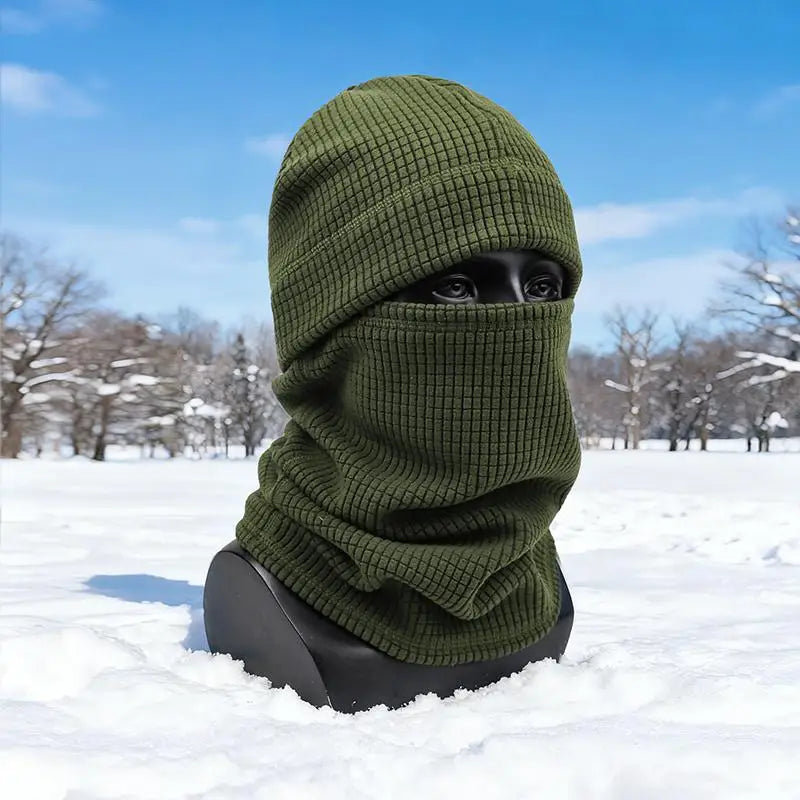 Ensemble Cagoule Tactique Thermique Camouflage – Masque Visage & Bonnet Chaud Hiver – Polyester – Homme & Femme – 4 Coloris