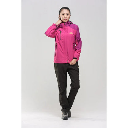 Veste Randonnée Femme Imperméable Coupe-Vent – Capuche Amovible, Multi-Poches - BLACKBEARD OUTDOOR INDUSTRIES