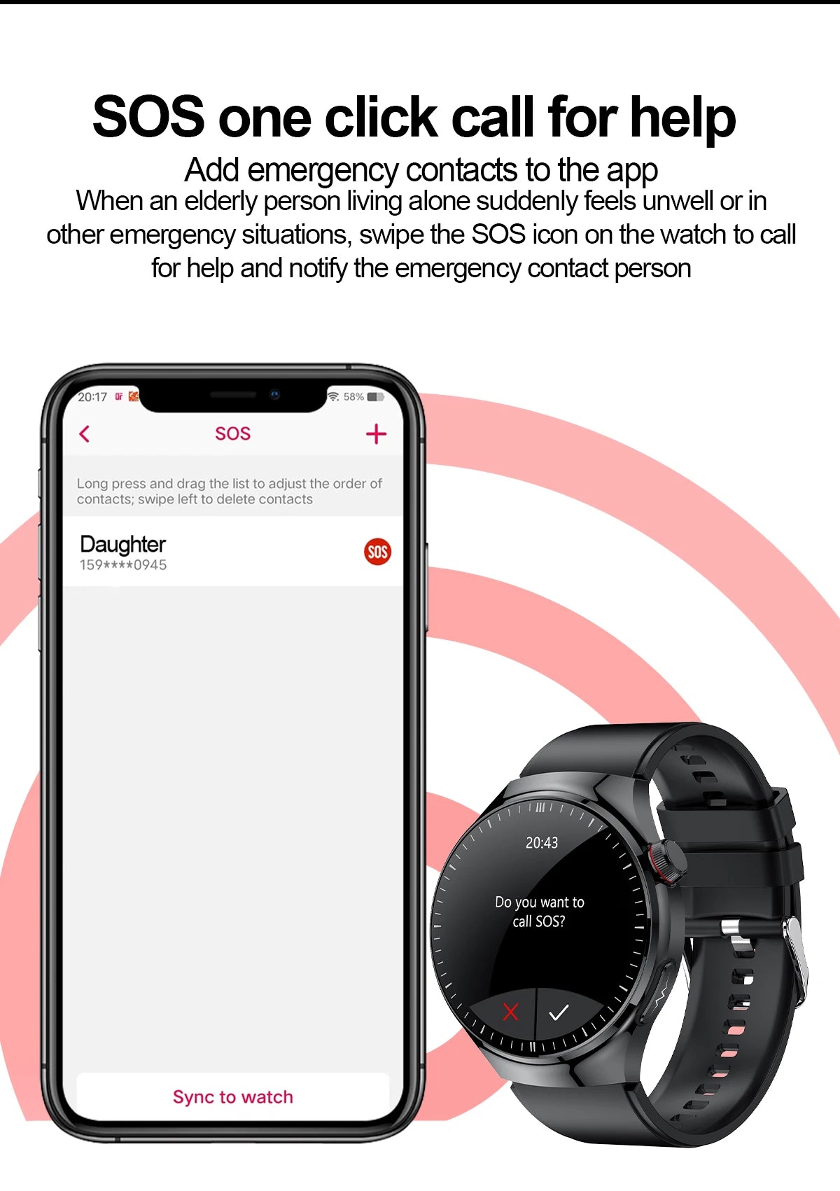 Montre Connectée Médicale GUHUAVMI TK26 – ECG+PPG – Uric Acid, Température, Lipides, Appels Bluetooth – Écran AMOLED 1.43” – Étanche IP68 - BLACKBEARD OUTDOOR INDUSTRIES