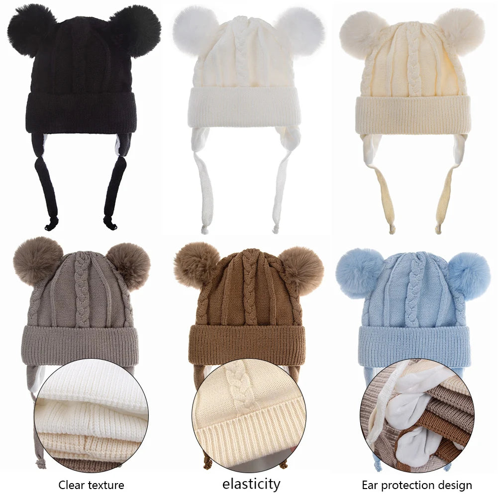 bonnet tricoté ours pour enfant 0/3ans Ma boutique