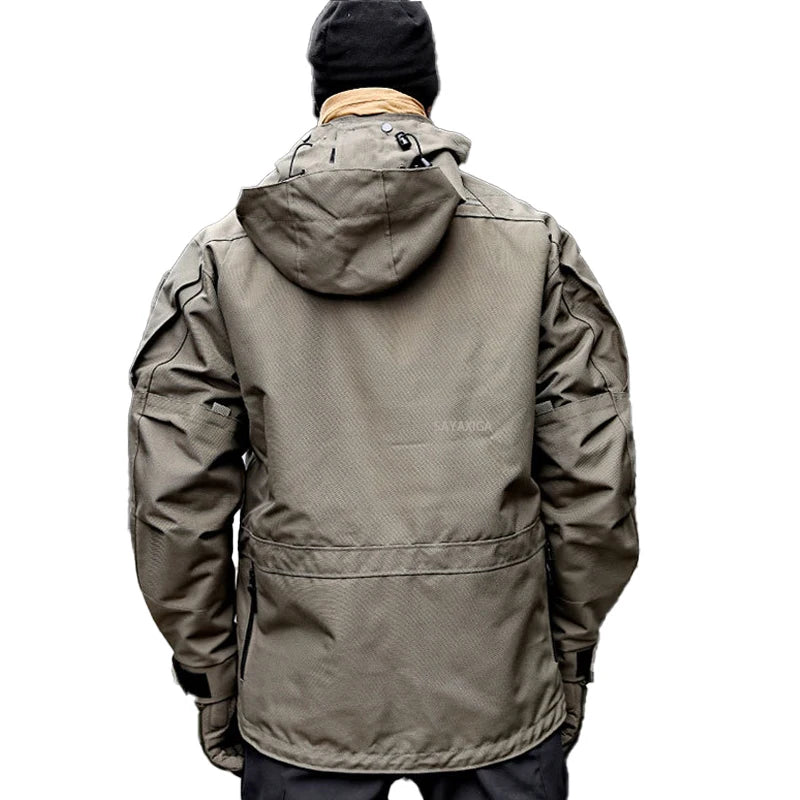 Veste d'Hiver Multifonctionnelle pour Homme – Veste Imperméable, Ample et Confortable avec Capuche Détachable BLACKBEARD OUTDOOR INDUSTRIES