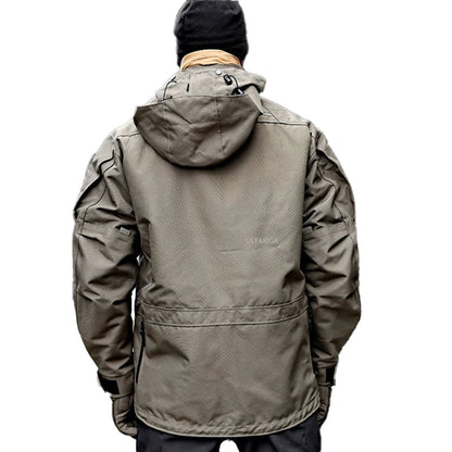 Veste d'Hiver Multifonctionnelle pour Homme – Veste Imperméable, Ample et Confortable avec Capuche Détachable BLACKBEARD OUTDOOR INDUSTRIES
