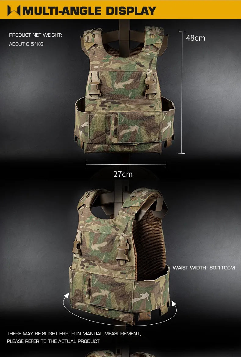 Gilet Tactique FCPC Minimaliste Multi-Mission – Fabrication en Cordura, Léger et Polyvalent, Veste de Chasse - BLACKBEARD OUTDOOR INDUSTRIES