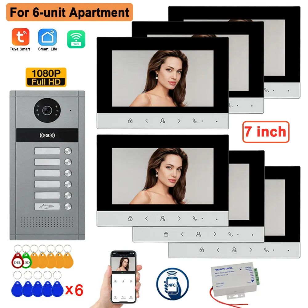 Interphone Vidéo Connecté LCD Multi-Appartement — Visiophone HD HSmartcam - BLACKBEARD OUTDOOR INDUSTRIES