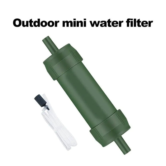 Paille Filtrante Survie avec Tuyau d'Extension – Purification Eau Camping