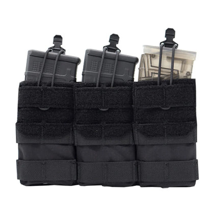 Porte-Chargeur Triple Tactique MOLLE – Nylon 500D | Compatible 556 M4 M16 | 6 Coloris - BLACKBEARD OUTDOOR INDUSTRIES
