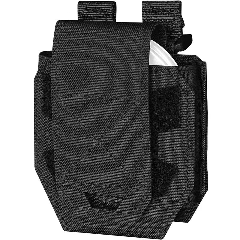 Holder Tactique pour Menottes - Poche MOLLE Universelle pour Menottes Standard avec Système de Libération Rapide BLACKBEARD OUTDOOR INDUSTRIES