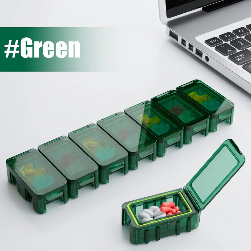 Pilulier Hebdomadaire XXL – Organiseur de Médicaments 7 Jours avec Compartiments Amovibles Ma boutique