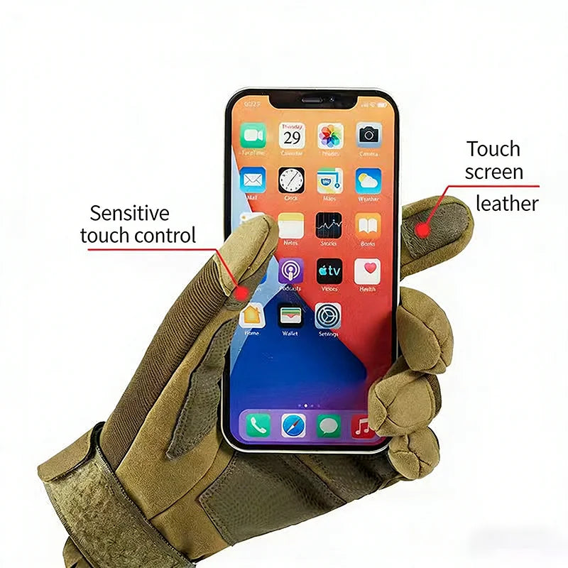 Gants moto tactiques imperméables avec écran tactile