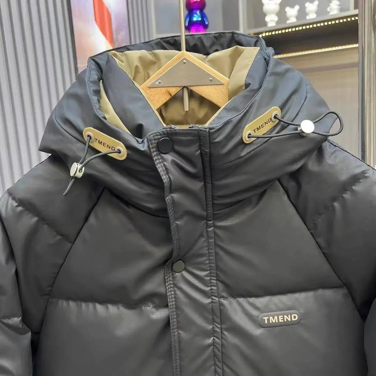 Fashion Men's Hooded Down Jacket Fall Winter Thick Warm Outdoor Windproof Sportwear Coats Male Disposable White Duck Down Jacket BLACKBEARD OUTDOOR INDUSTRIES