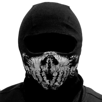 Cagoule Balaclava 100% Coton Ghost Skull – Masque Intégral Visage & Cou – Ski, Vélo, Airsoft – 26 Coloris